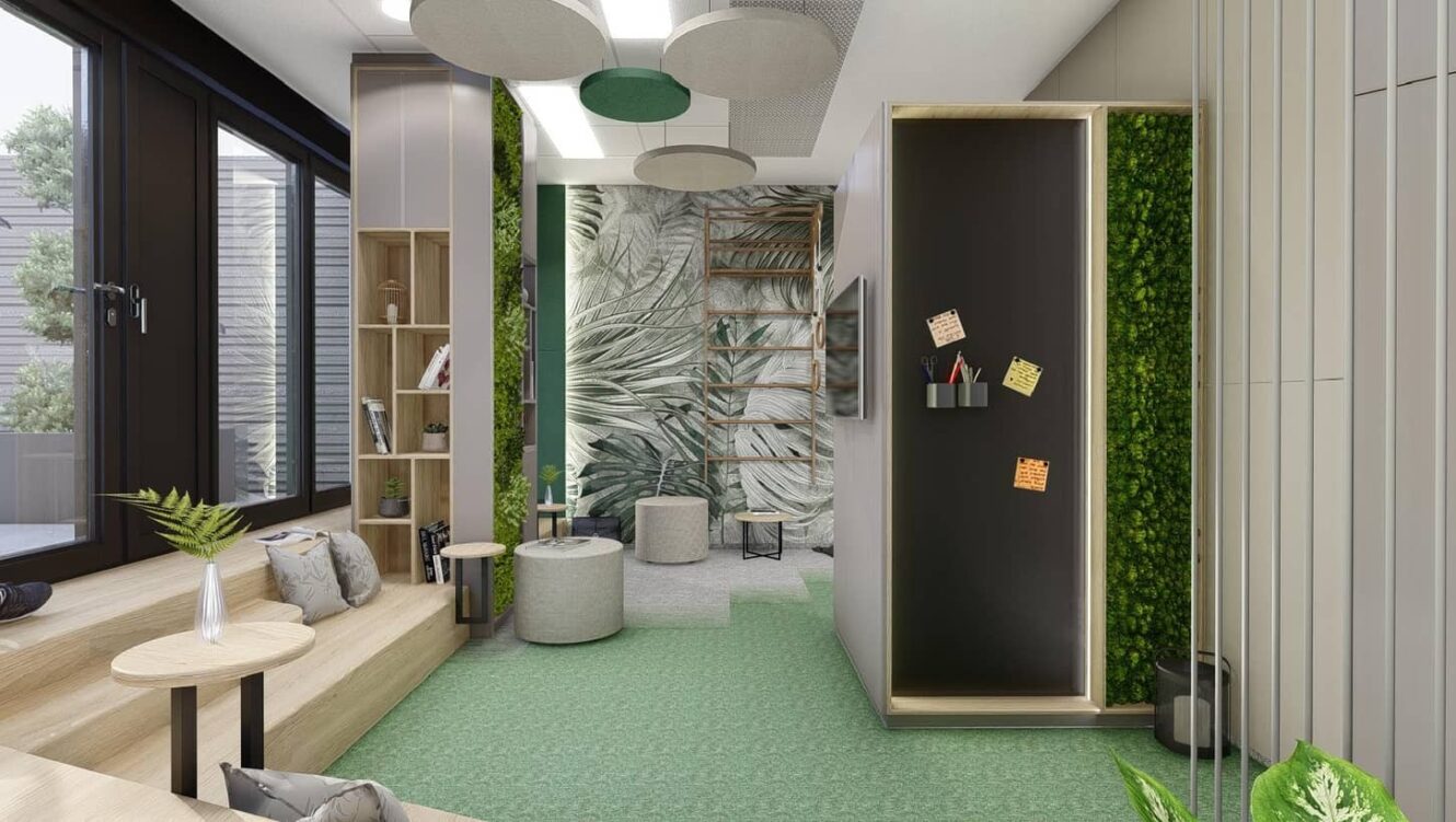 Hybrid work model - flexible office